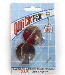 OBEŠALNIK SAMOLEPILNI 2-DELNI INOX