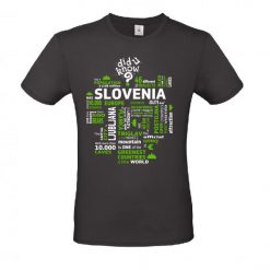 MAJICA SLOVENIJA ČRNA